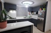 Cocina  con mueble bar separacion de ambiente